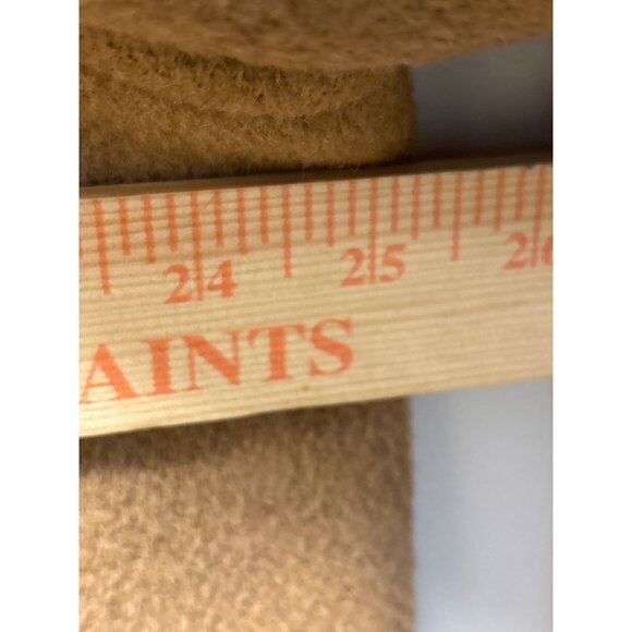 Vintage Tan Wool Duffle Coat With Wooden Toggles & Hood Size 44 - Picture 6 of 13